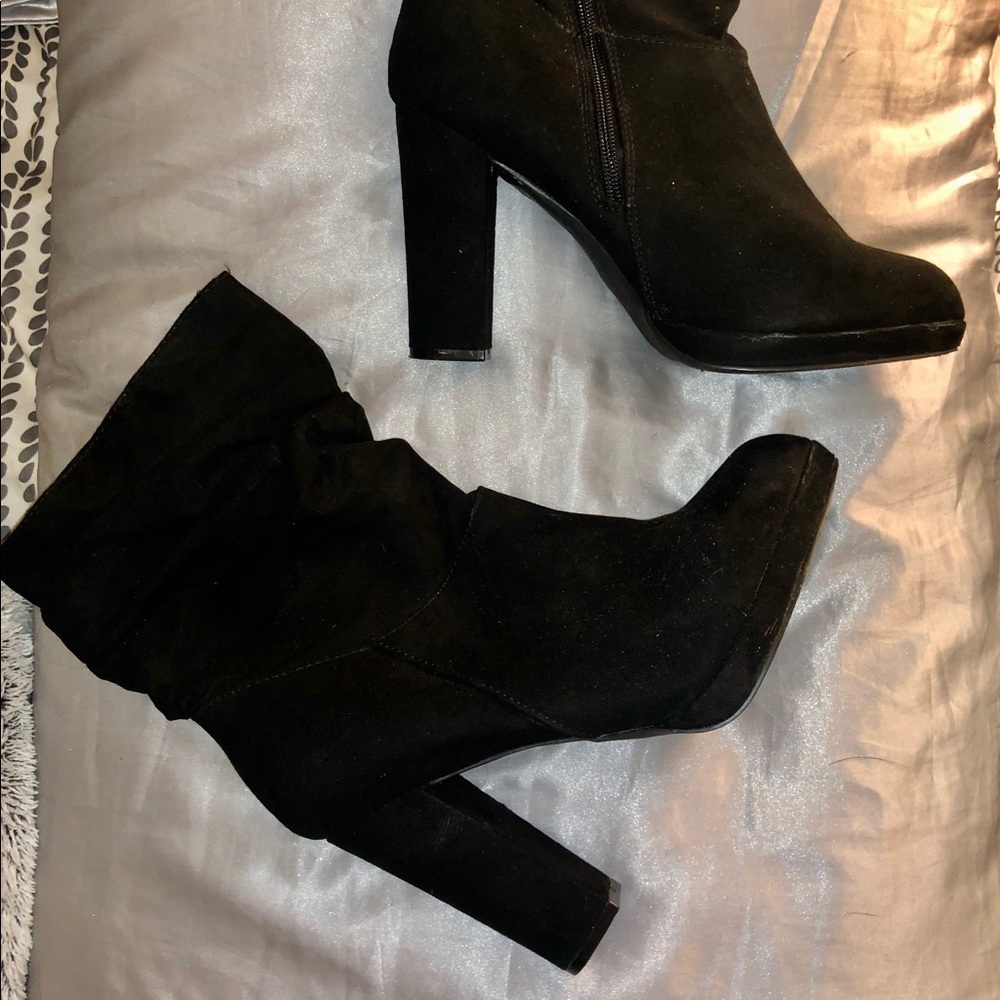 Really cute booties with thick heel